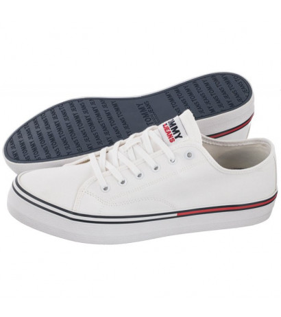 Tommy Hilfiger Jeans Essential Low Cut White EM0EM00962 YBR (TH401-d) bateliai