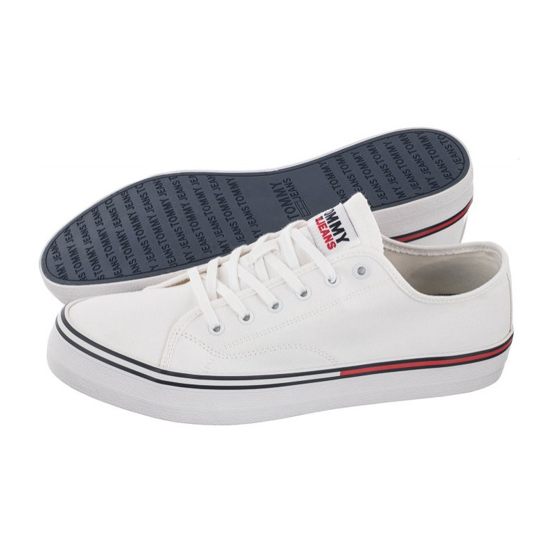 Tommy Hilfiger Jeans Essential Low Cut White EM0EM00962 YBR (TH401-d) bateliai