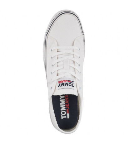 Tommy Hilfiger Jeans Essential Low Cut White EM0EM00962 YBR (TH401-d) bateliai