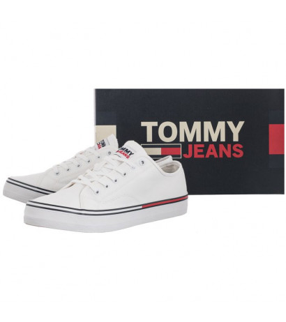 Tommy Hilfiger Jeans Essential Low Cut White EM0EM00962 YBR (TH401-d) bateliai
