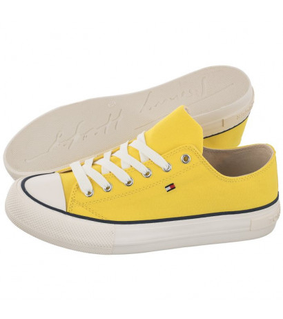 Tommy Hilfiger Low Cut Lace-Up Sneaker Yellow T3A4-32118-0890 200 (TH414-a) bateliai