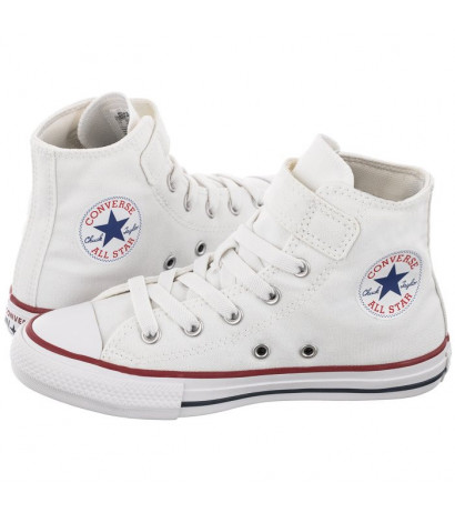 Converse CT All Star 1V Hi White/White/Natural 372884C (CO517-a) laisvalaikio bateliai