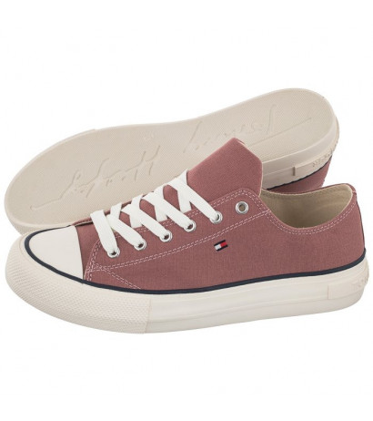 Tommy Hilfiger Low Cut Lace-Up Sneaker Antique Rose T3A4-32118-0890 303 (TH414-b) bateliai