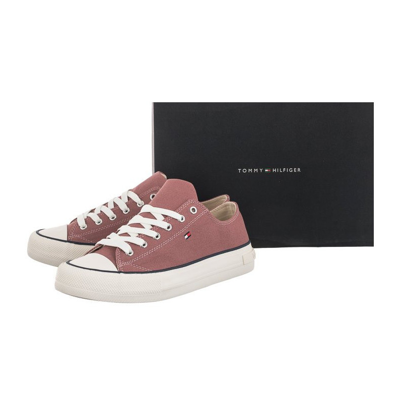 Tommy Hilfiger Low Cut Lace-Up Sneaker Antique Rose T3A4-32118-0890 303 (TH414-b) bateliai