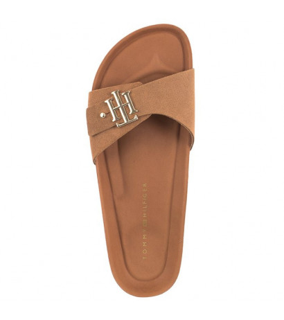 tommy hilfiger cognac sandals