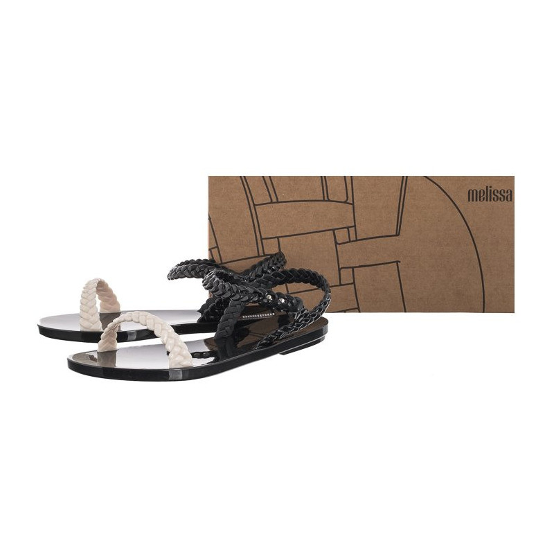Melissa Wrap Sandal AD 33665/AB430 Black/Beige (ML233-b) sandalai