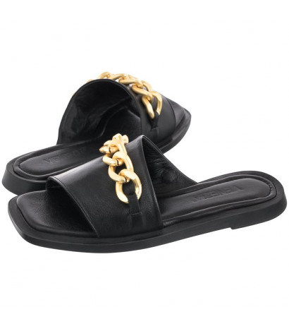 Venezia Czarne P334543 BLACK (VE617-a) šlepetės - Batai