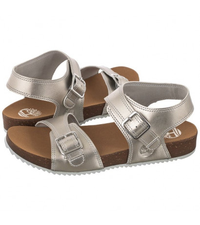 Timberland Castle Island Backstrap Silver Metallic 0A4341 040 (TI97-a) sandalai