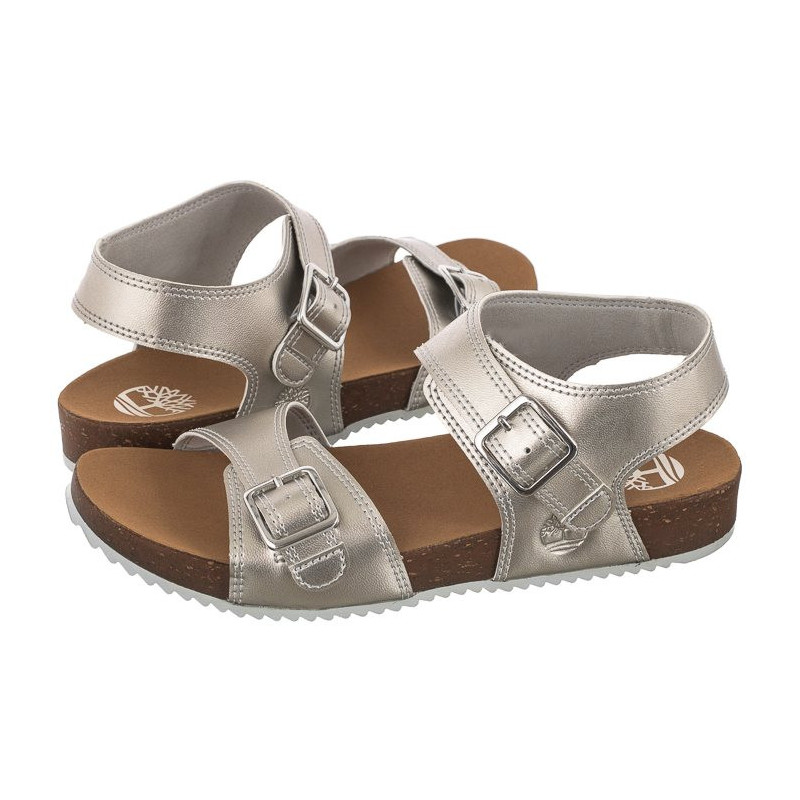 Timberland Castle Island Backstrap Silver Metallic 0A4341 040 (TI97-a) sandalai