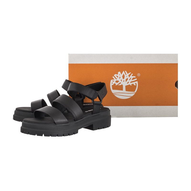 Timberland London Vibe Ankle Strap Sandal Black Full Grain 0A29MV 001 (TI102-a) sandalai