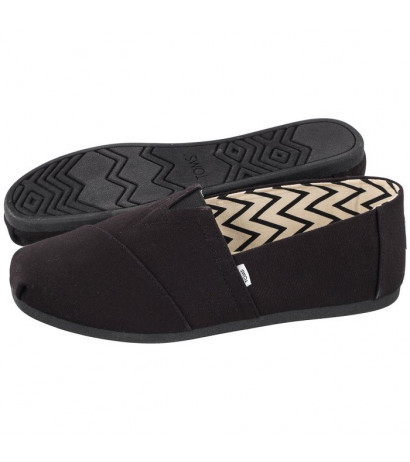 Toms Alpargata Black/Black Recycled Cotton Canvas 10017670 (TS19-b) sportiniai bateliai 