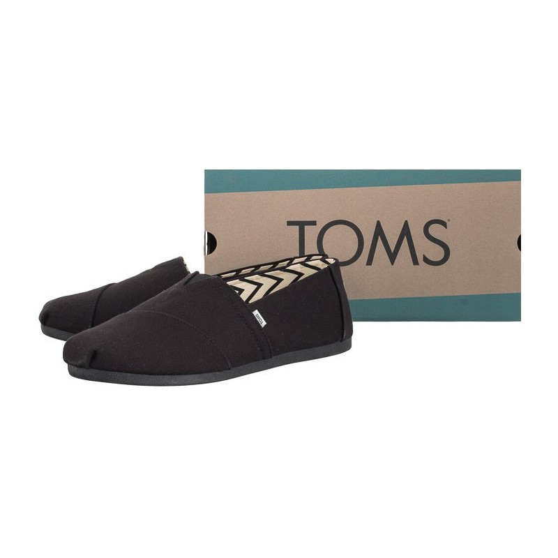 Toms Alpargata Black/Black Recycled Cotton Canvas 10017670 (TS19-b) sportiniai bateliai 