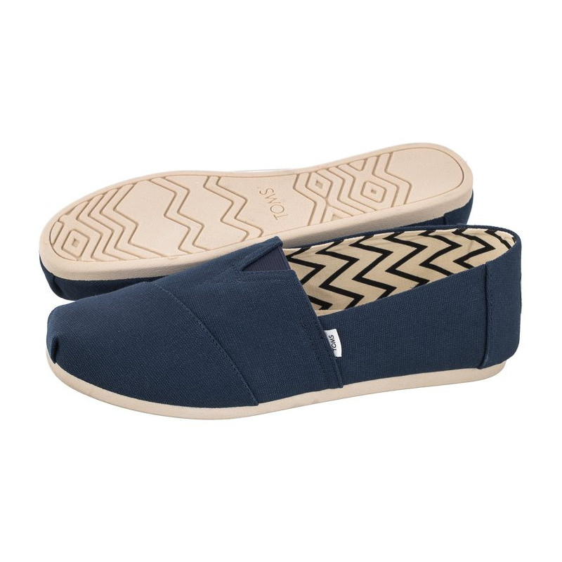 Toms Alpargata Navy Recycled Cotton Canvas 10017660 (TS19-c) bateliai