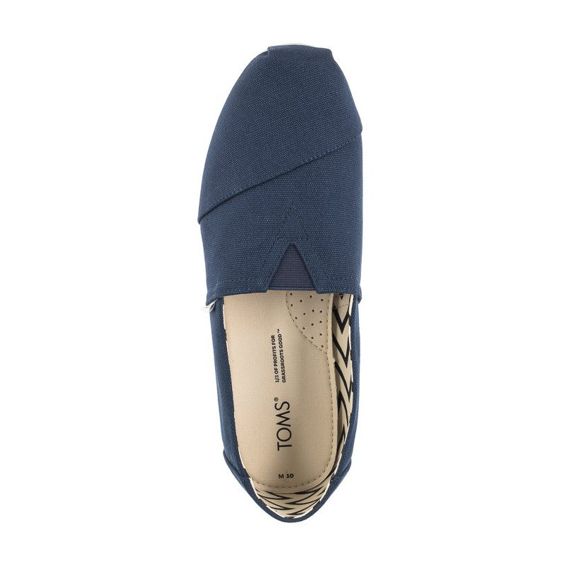 Toms Alpargata Navy Recycled Cotton Canvas 10017660 (TS19-c) bateliai