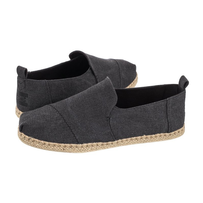 Toms Deconstructed Alpargata Rope Black Washed Canvas 10011621 (TS22-a) bateliai