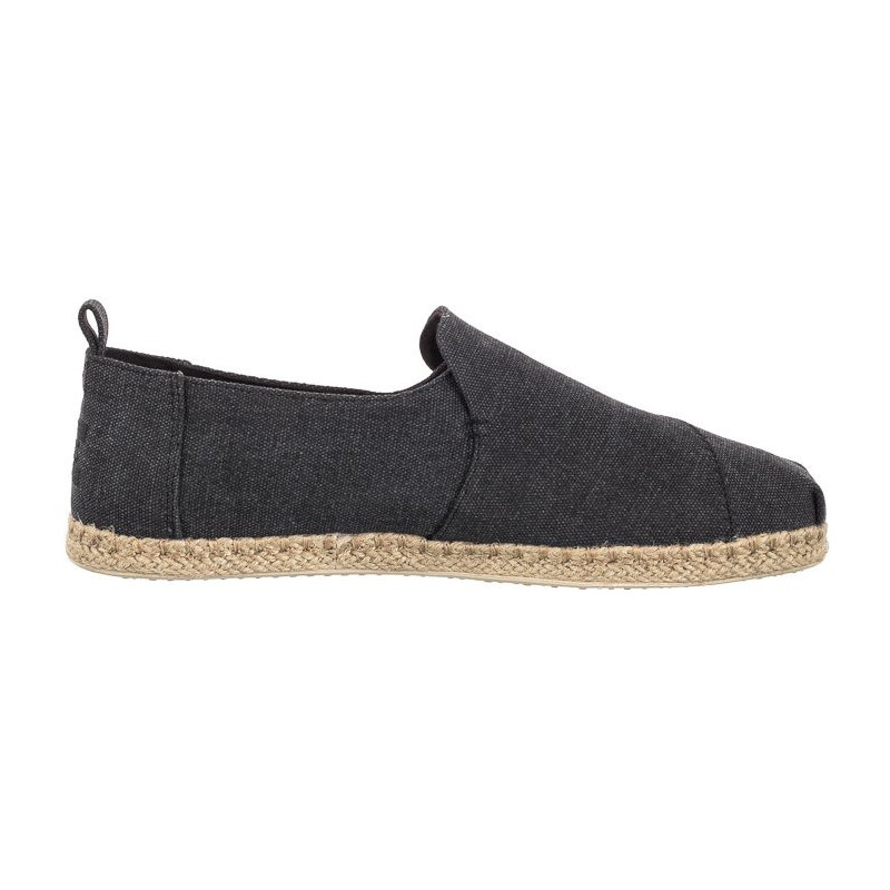 Toms Deconstructed Alpargata Rope Black Washed Canvas 10011621 (TS22-a) bateliai