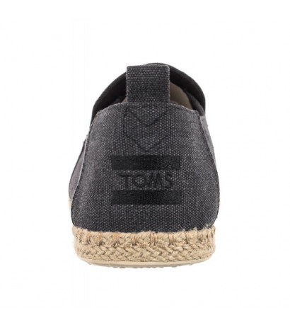 Toms Deconstructed Alpargata Rope Black Washed Canvas 10011621 (TS22-a) bateliai