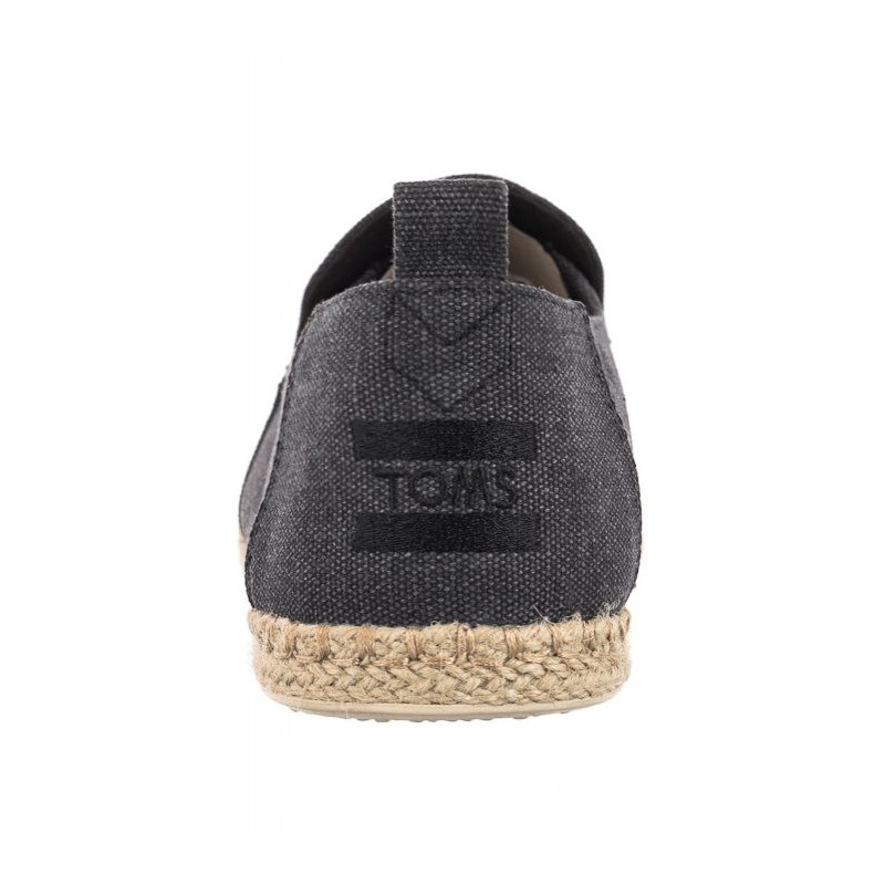 Toms Deconstructed Alpargata Rope Black Washed Canvas 10011621 (TS22-a) bateliai