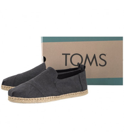 Toms Deconstructed Alpargata Rope Black Washed Canvas 10011621 (TS22-a) bateliai
