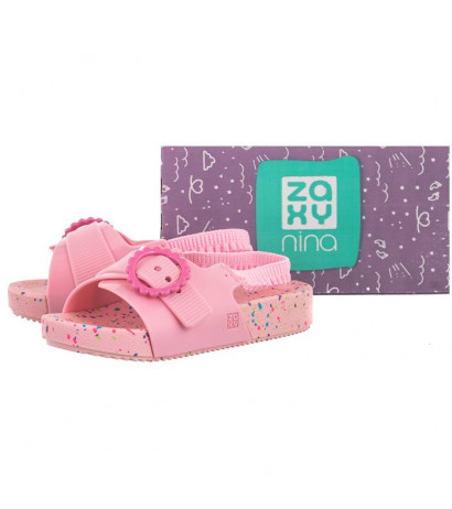 Zaxy Nina Flor Slide Baby 18430/90163 Różowe (ZA138-b) sandalai