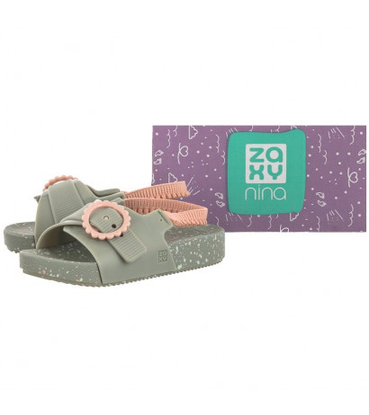 Zaxy Nina Flor Slide Baby 18430/91176 Zielone (ZA138-a) sandalai