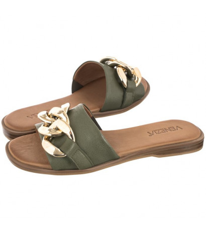 Venezia Zielone 2669 Y081 KHAKI (VE636-a) šlepetės - Batai