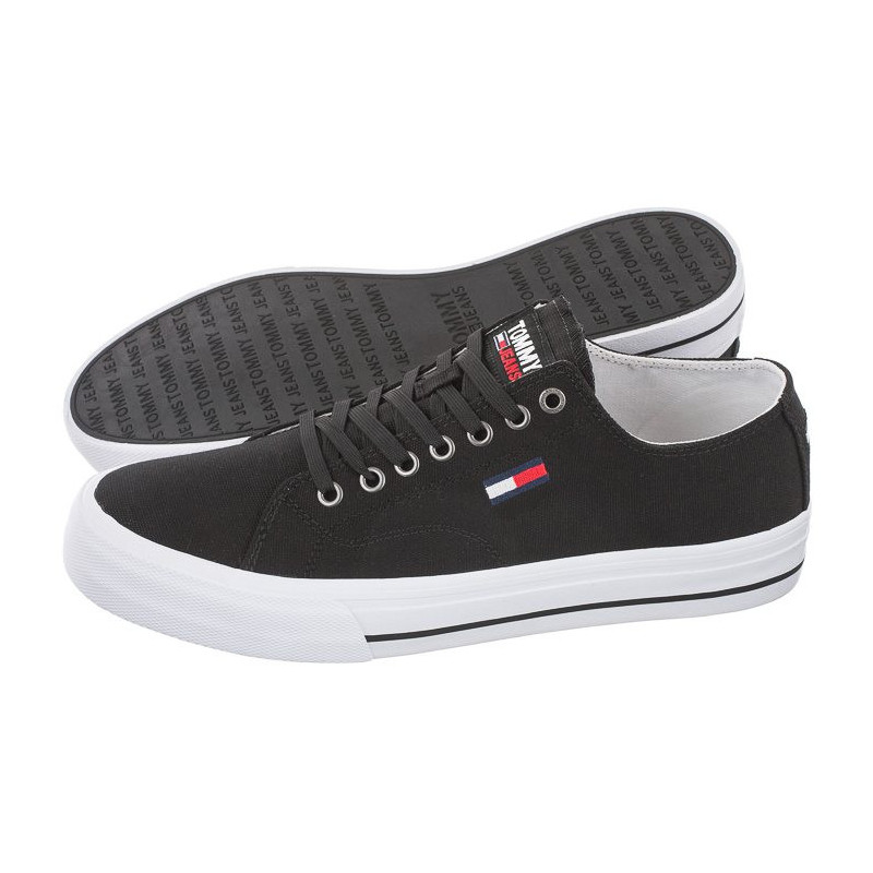 Tommy Hilfiger Long Lace Up Vulc EM0EM00659-BDS Black (TH208-a) bateliai