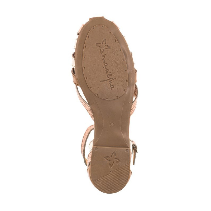 Maciejka Brązowe/Złote 01924-32/00-8 (MA600-g) sandalai