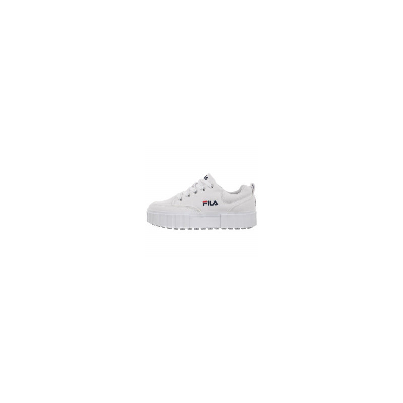 fila sandblast low white