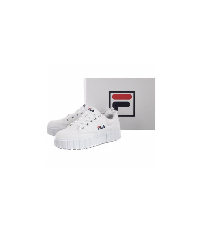 fila sandblast low white