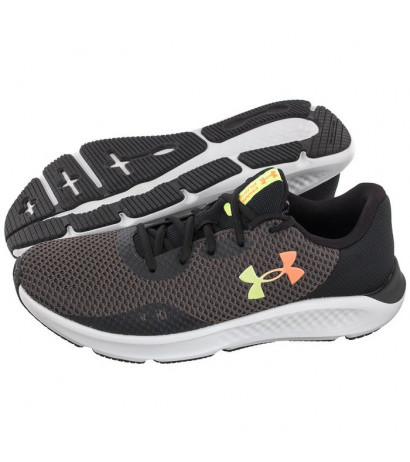 Under Armour Charged Pursuit 3 Gry/Blk 3024878-100 (UN12-a) bėgimo bateliai