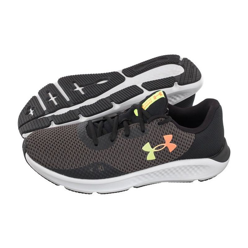 Under Armour Charged Pursuit 3 Gry/Blk 3024878-100 (UN12-a) bėgimo bateliai