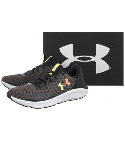 Under Armour Charged Pursuit 3 Gry/Blk 3024878-100 (UN12-a) bėgimo bateliai