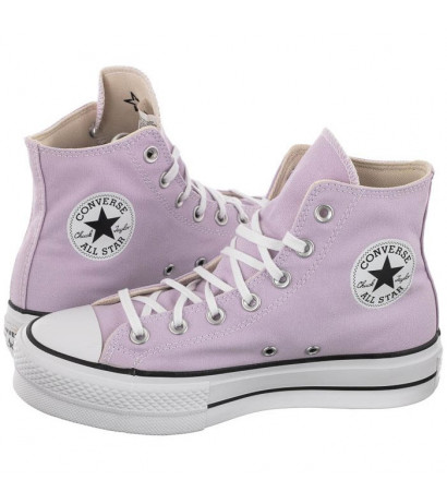 Converse CT All Star Lift Hi Pale Amethyst/White/Black A01178C (CO468-d) bateliai