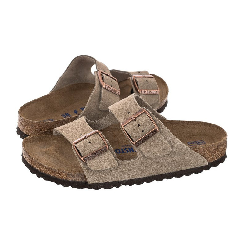Birkenstock Arizona BS Soft Footbed Taupe 0951303 (BK180-a) Moteriški batai/šlepetės