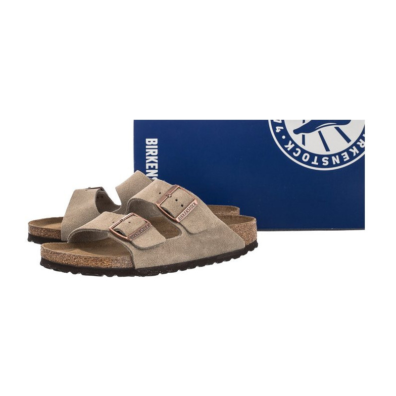 Birkenstock Arizona BS Soft Footbed Taupe 0951303 (BK180-a) Moteriški batai/šlepetės