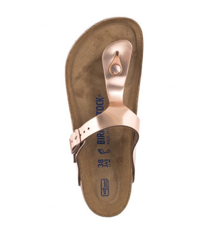 Birkenstock Gizeh BS Soft Footbed Metallic Copper 1005048 (BK189-a) šlepetės