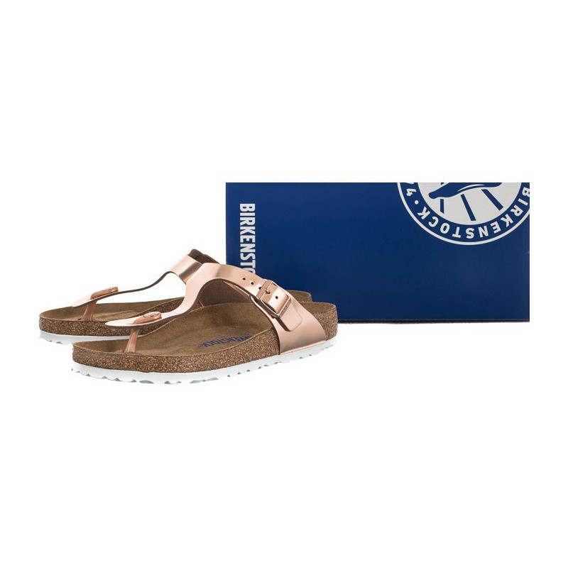 Birkenstock Gizeh BS Soft Footbed Metallic Copper 1005048 (BK189-a) šlepetės