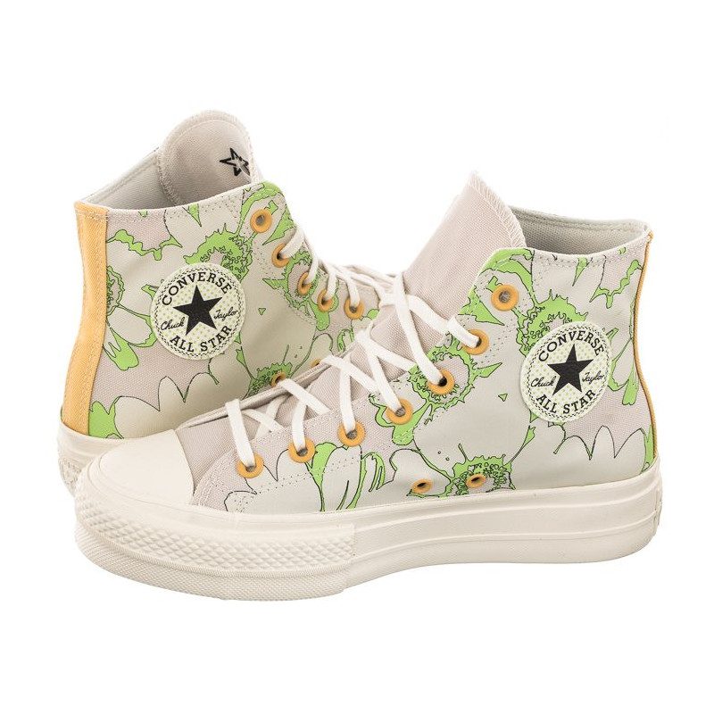 Converse CT All Star Lift Hi Desert Sand/Lime Rave/Egret A00652C (CO560-a) bateliai