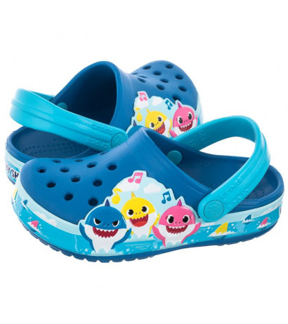 Crocs Fl Baby Shark Band Clog T Bright Cobalt 207066-4JL (CR243-a) šlepetės