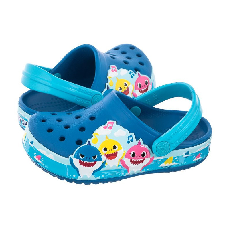 Crocs Fl Baby Shark Band Clog T Bright Cobalt 207066-4JL (CR243-a) šlepetės