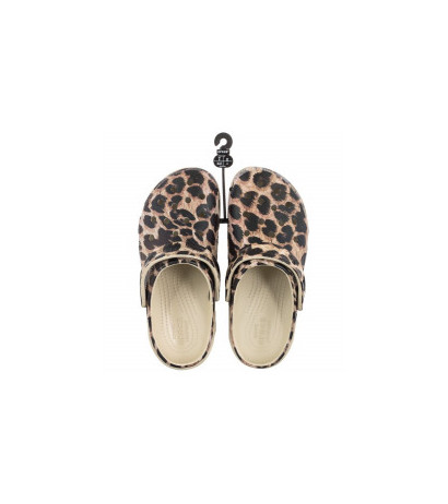 leopard crocs platform