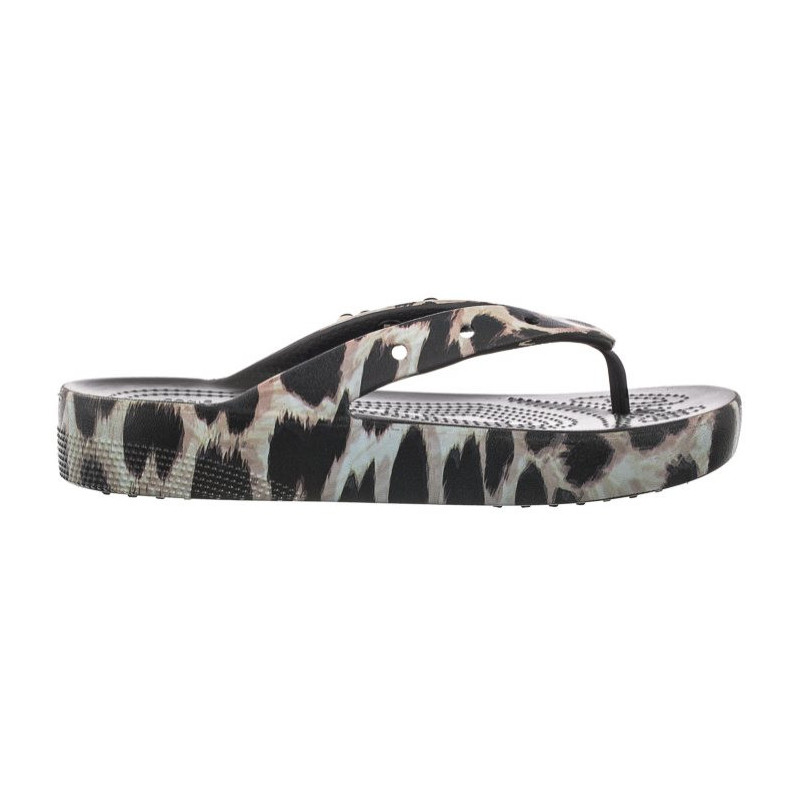 Crocs Classic Platform Animal Remix Flip W Black/Leopard 207845-0CU (CR235-a) šlepetės