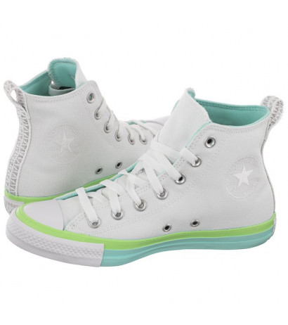 Converse CT All Star Hi White/Light Dew/Lime Rave A00543C (CO568-a) bateliai