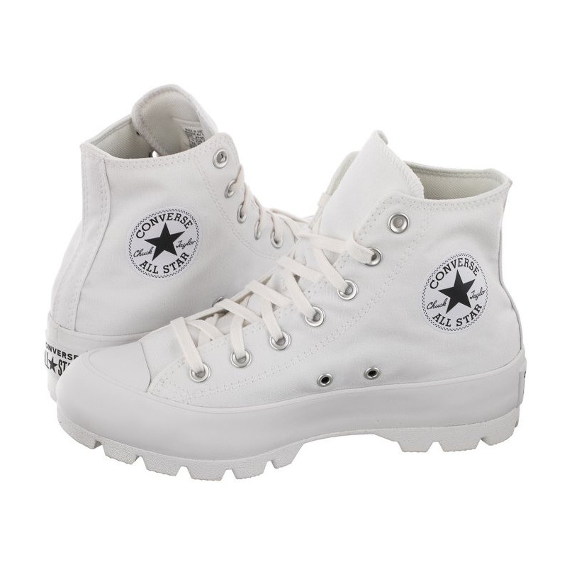 Converse CT All Star Lugged Hi White/Black/White 565902C (CO571-a) bateliai
