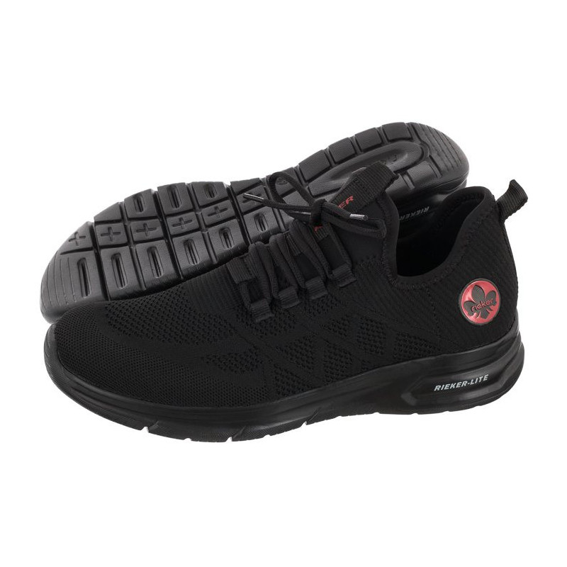 Rieker Czarne B7376-00 Black (RI11-a) sportiniai bateliai