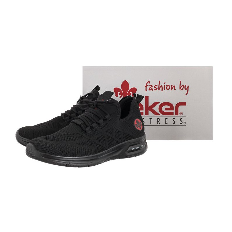 Rieker Czarne B7376-00 Black (RI11-a) sportiniai bateliai