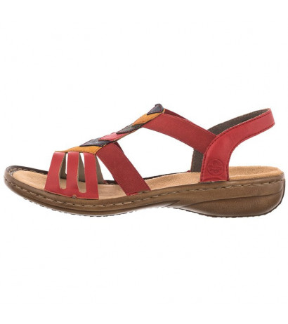 Rieker Czerwone 60804-33 Red Combination (RI24-a) sandalai