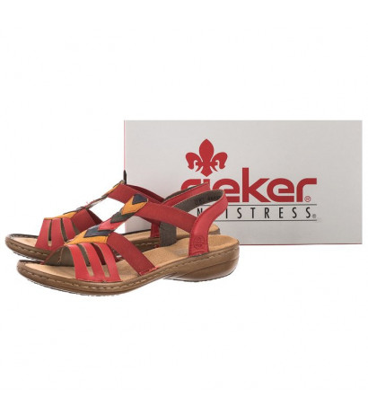 Rieker Czerwone 60804-33 Red Combination (RI24-a) sandalai