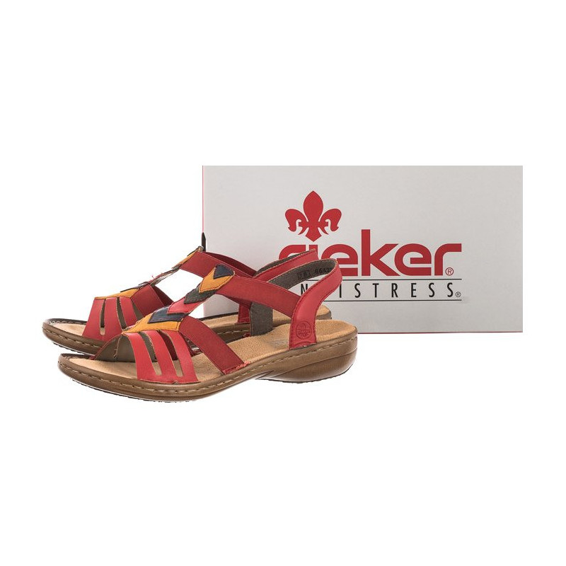 Rieker Czerwone 60804-33 Red Combination (RI24-a) sandalai